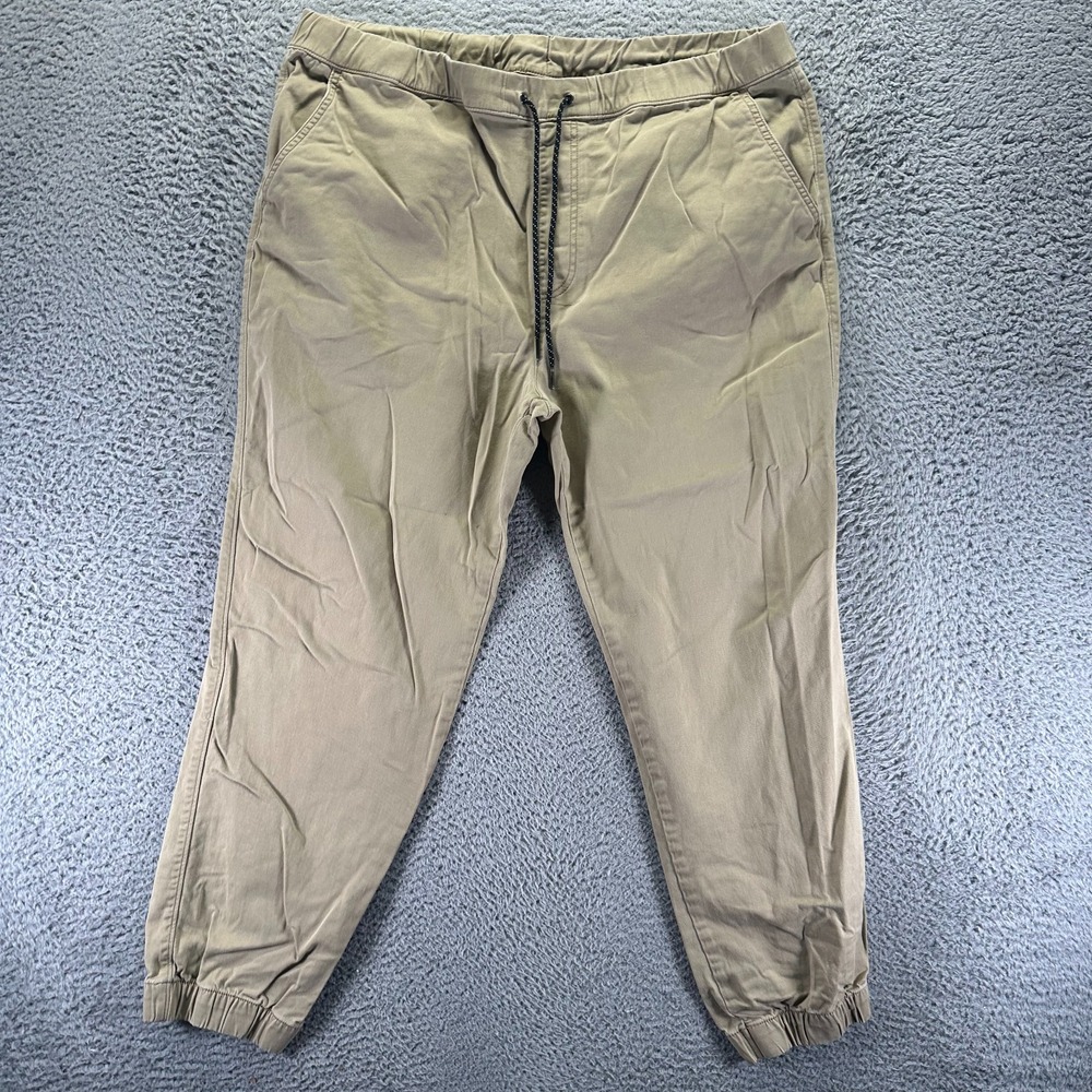 Urban Pipeline Pant Mens XL Beige Cotton Jogger Tapered Leg Performance Stretch